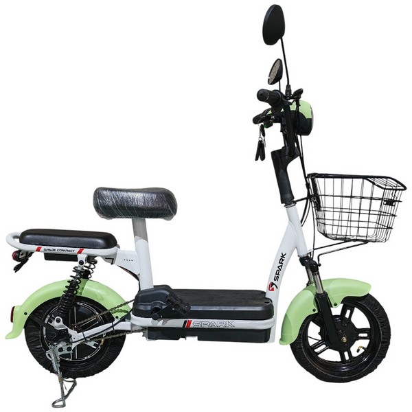 Велосипед з електромотором SPARK COMPACT 14" 48V/400W/12Ah Зелений