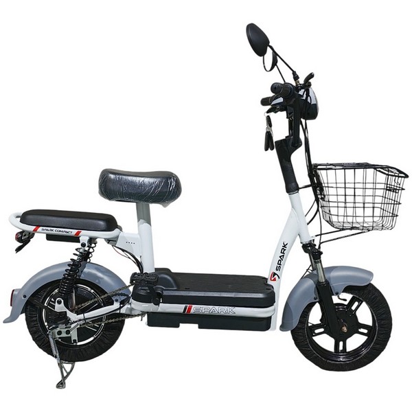 Велосипед з електромотором SPARK COMPACT 14" 48V/400W/12Ah Сірий