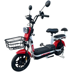 Велосипед з електромотором SPARK BLOOM 14" 48V/400W/12Ah Темно-червоний