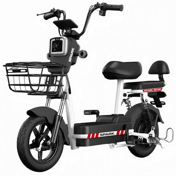Велосипед з електромотором SPARK BEAM 14" 48V/400W/12Ah Чорний