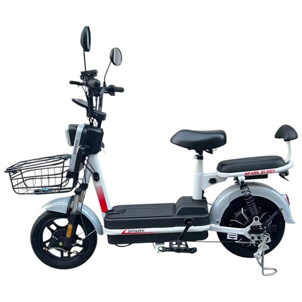 Велосипед з електромотором SPARK BUDDY 14" 48V/500W/12Ah Сірий