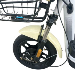 Велосипед з електромотором SPARK BUDDY 14" 48V/500W/12Ah Бежевий