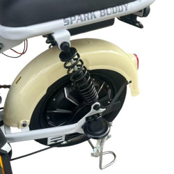 Велосипед з електромотором SPARK BUDDY 14" 48V/500W/12Ah Бежевий
