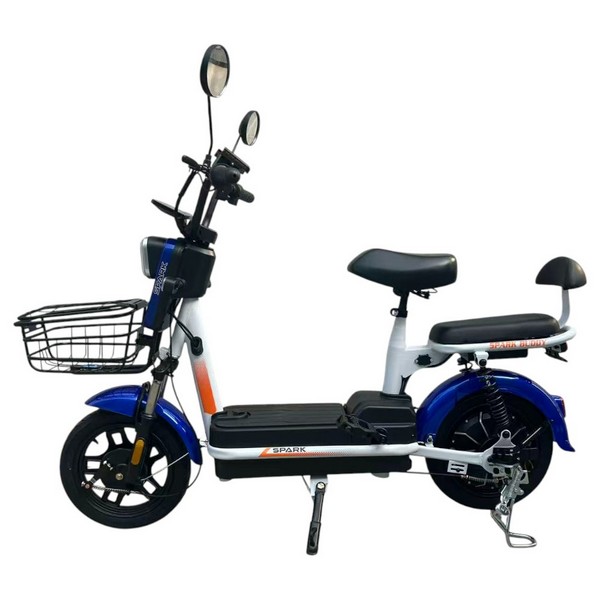 Велосипед з електромотором SPARK BUDDY 14" 48V/500W/12Ah Темно-синій