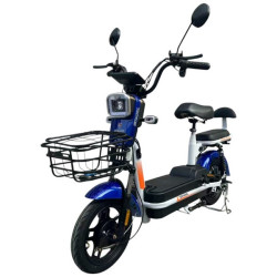 Велосипед з електромотором SPARK BUDDY 14" 48V/500W/12Ah Темно-синій